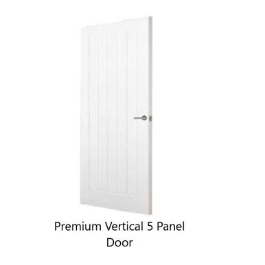 Hollow Vertical 5 Panel Door 1981 x 686 x 35 mm Standard Core 37516