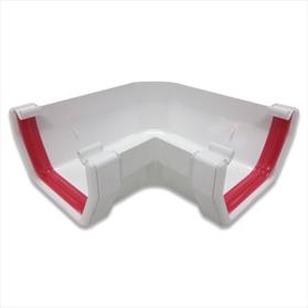 112 mm Square Gutter 90 Degree Angle - White FRS603WH