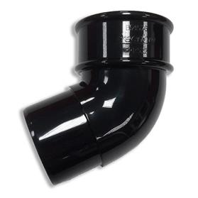 68 mm Round Downpipe 112 Degree Offset Bend - Black FRR527BL