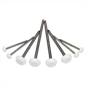 30 mm Poly Top Pins - White