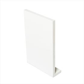 9 x 125 mm x 5 metre Square Leg White Plain Fascia Board / Reveal Liner (Cappit Board)