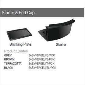 Easyverge Starter & End Cap Pack Of Two - GreyEASYVERGEU/G/PCK