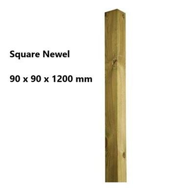 90 x 90 x 1200 mm Arbordeck Square Newel Post