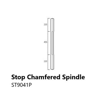 41 mm Stop Chamfered Spindle Pine x 895 mm ST9041P