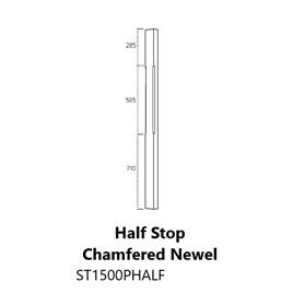 Half Stop Chamfered Newel