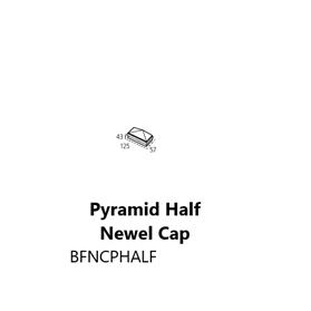 Newel Cap Half Pyramid