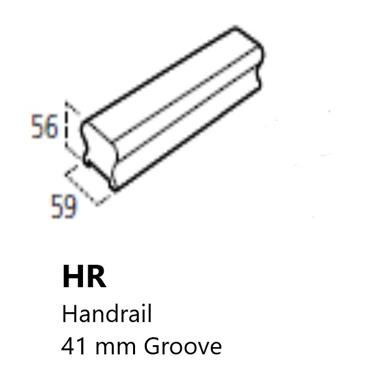 41 mm Handrail Pine 4200 x 56 x 59 mm HR4.241P