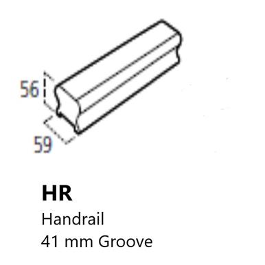41 mm Handrail Pine 2400 x 56 x 59 mm HR2.441P